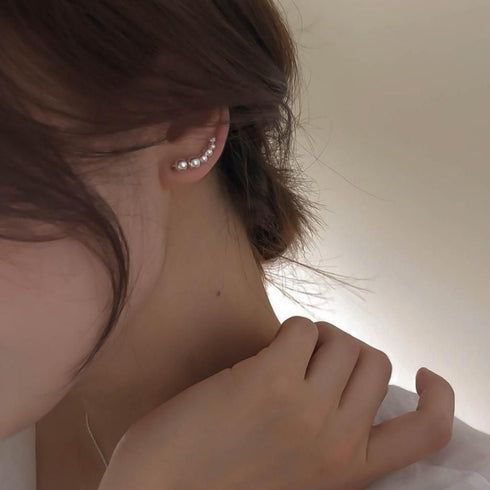 Cercei din argint Theia